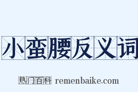 小蛮腰反义词是什么意思的图片